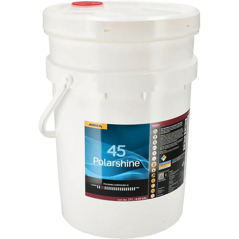 POLARSHINE 45 Abrasive Polishing Compound, 4.5gal (17L) Pail