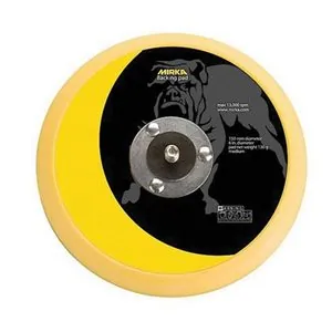 Mirka Abrasives 106 Vinyl Faced Back-Up Pad, 6 in Dia, PSA Attachment