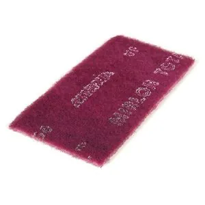 Mirka Abrasives Mirlon 18-111-448 18 Series Non-Woven Scuff Pad, 6 in W x 9 in L, 1500 Grit, Ultra Fine Grade, Gray