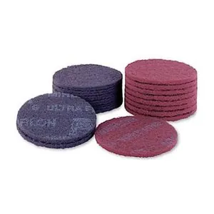 Mirka Abrasives Mirlon 18-241-448 18 Series Non-Woven Scuff Disc, 6 in Dia, 1500 Grit