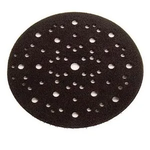 Mirka Abrasives 9956 Grip Faced Interface Pad Protector, 6 in Dia x 1/8 in THK, Hook and Loop Attachment