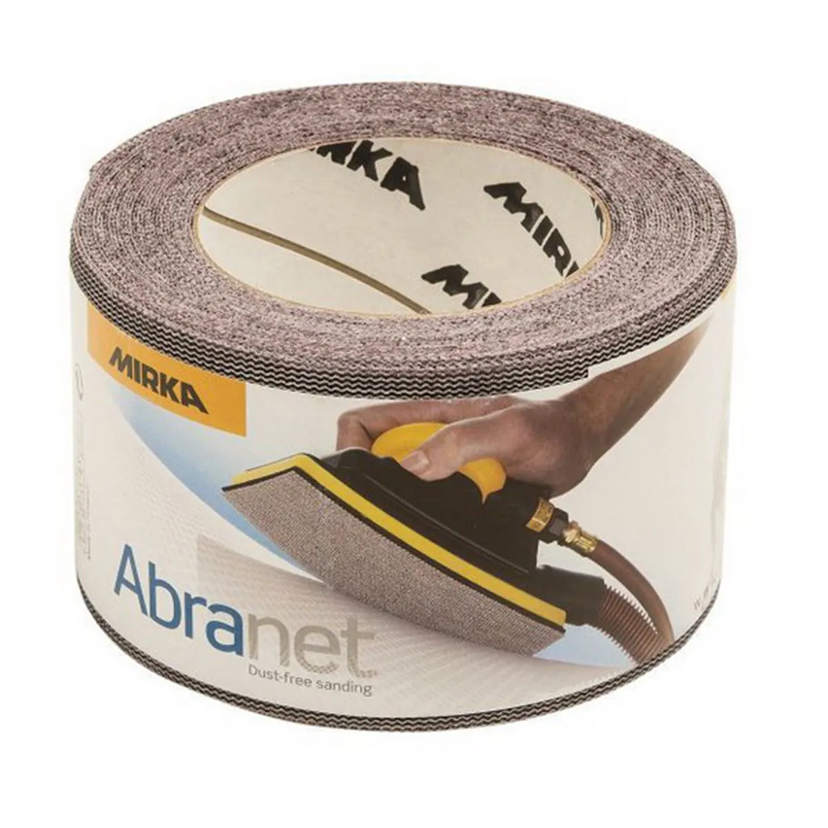 Mirka Abrasives Abranet 9A570080 9A Series Closed Coated Grip-On Sanding Sheet Roll, 2-3/4 in W x 30 ft L, P80 Grit