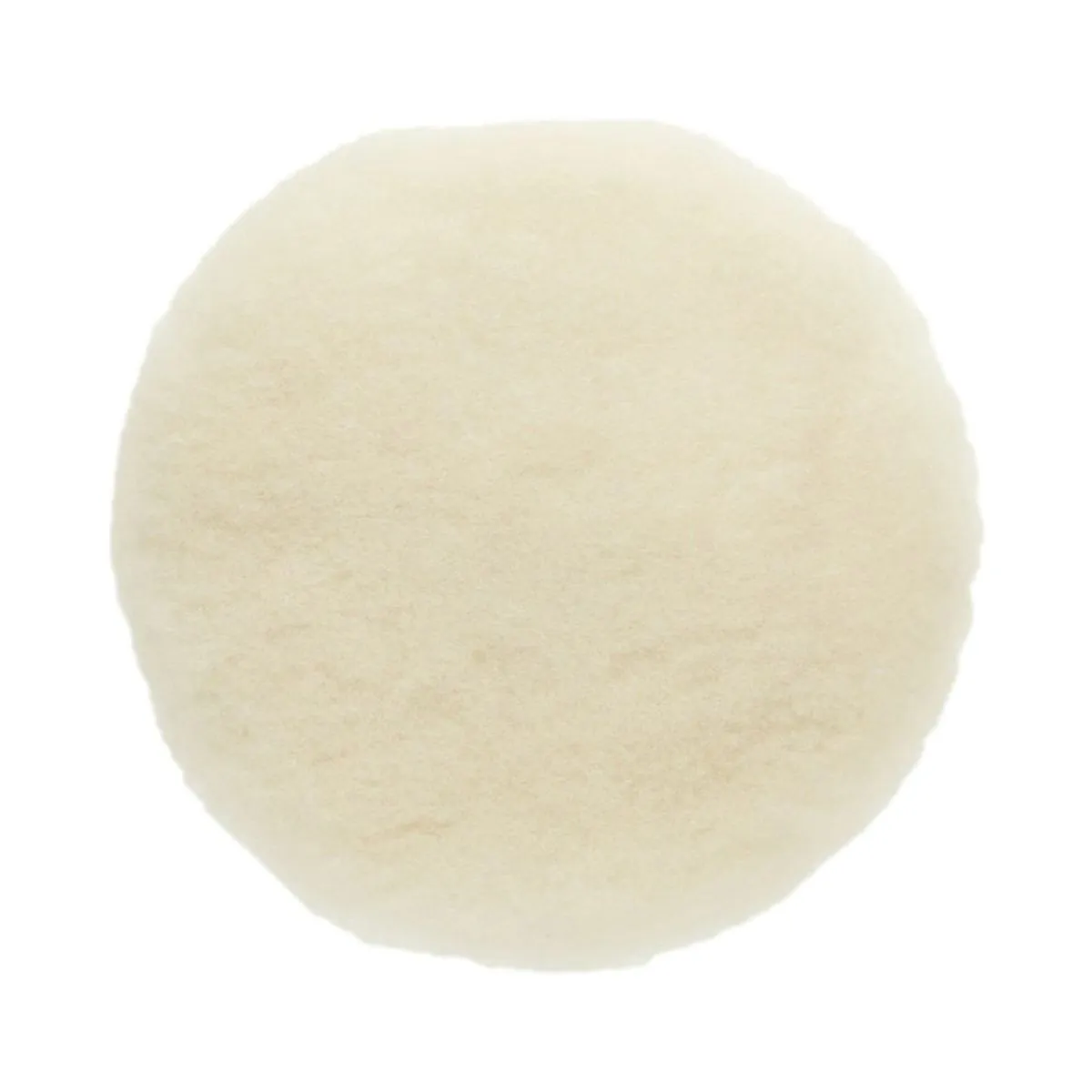 Mirka Abrasives MPADLW-7.5 Polishing Pad, 7-1/2 in Dia, Hook and Loop Attachment, Lambs Wool Pad, White