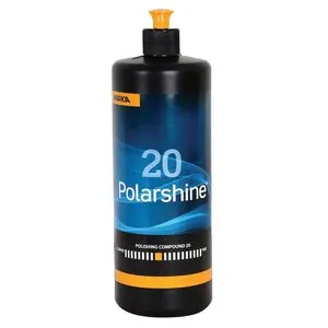 Mirka Abrasives Polarshine PC20-1L Polishing Compound, 1 L Bottle, White, Paste