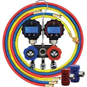 Black series 1234YF Digital minifold gauge set