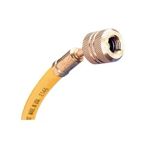 Mastercool HOSE 72 R12 YELLOW W/AUTO SHUT OFF VALVES