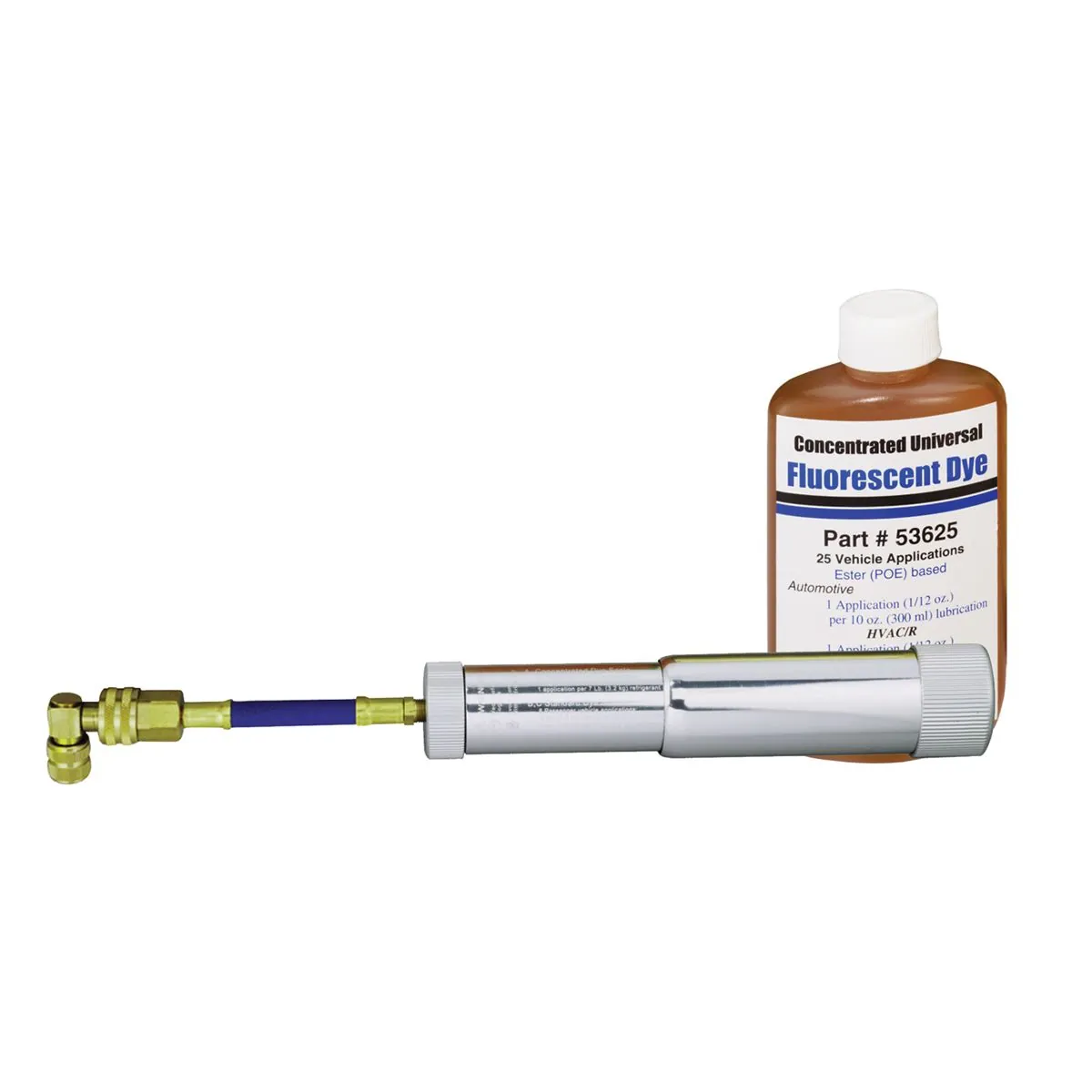 Mastercool REFILLABLE 2OZ ALUMINUM DYE/OIL INJECTION SYSTEM