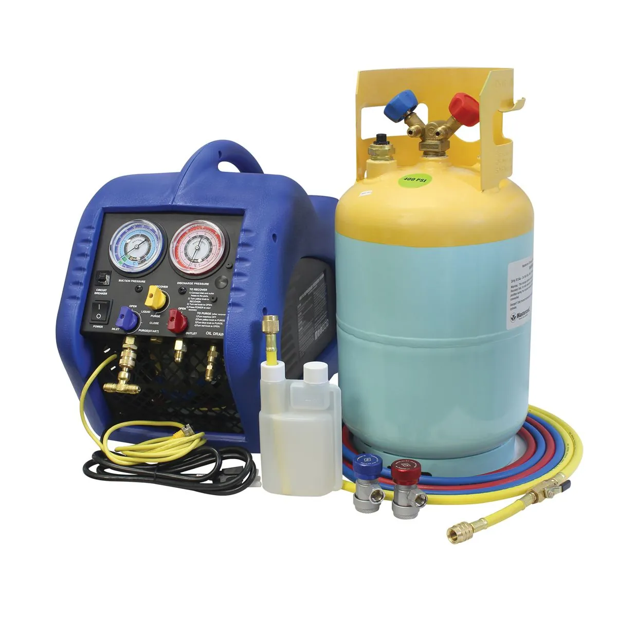 Mastercool SAE J2810 UL approved portable A/C recovery unit
