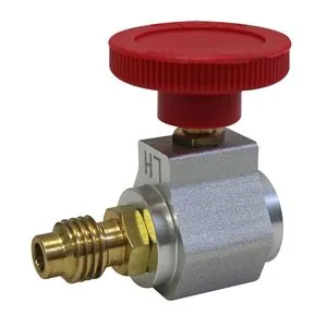 Mastercool R1234yf depressor style can tap valve