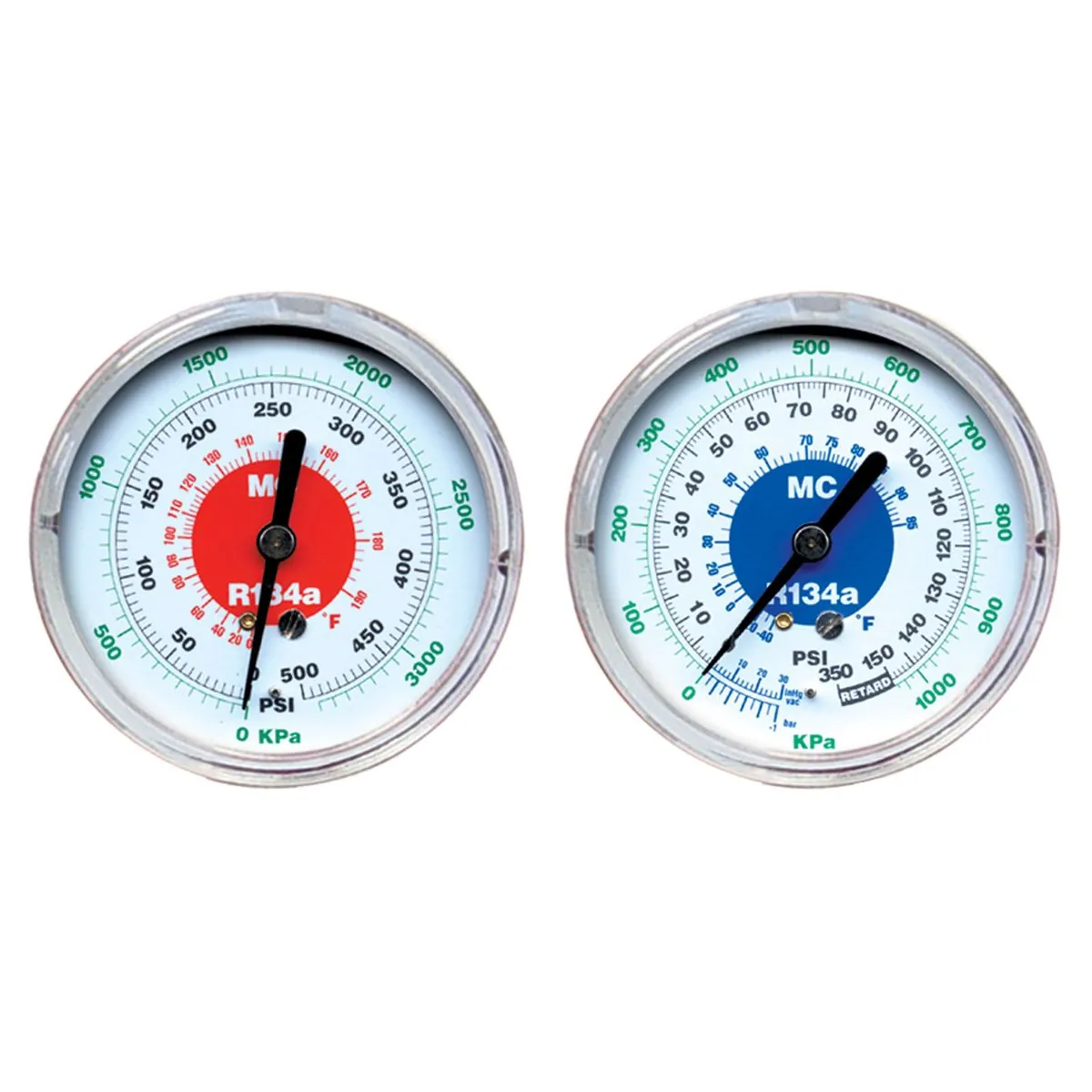 Mastercool 3 1/8" REPL GAUGE R134A HIGH SIDE 80MM