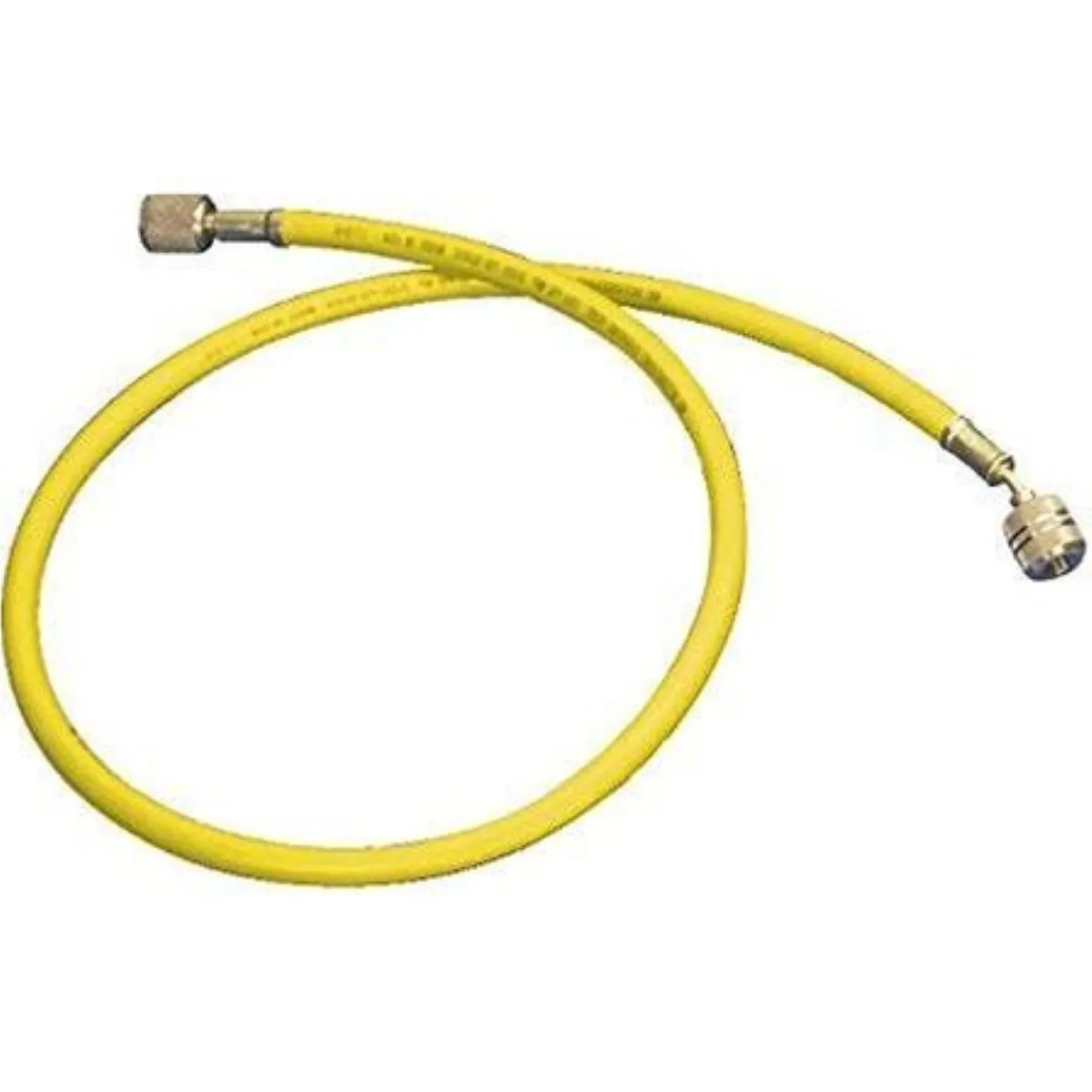 Mastercool 72" YELLOW CHARGING HOSE W/MANUAL SHUT-OFF