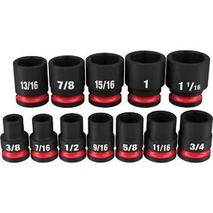 12 Piece Shallow 1/2" Drive