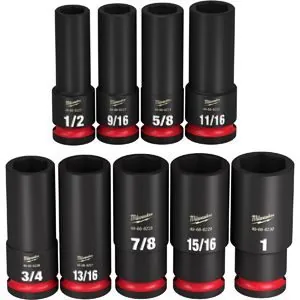 9 Piece 1/2" Drive Deep SAE
