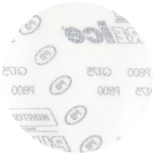 Norton Pure Ice 88704 Q175 Series Non-Vacuum Sanding Disc, 3 in Dia, P1500 Grit, Blue