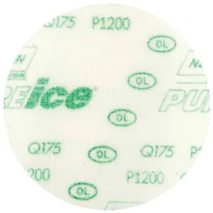 Norton Pure Ice 88715 Q175 Series Non-Vacuum Sanding Disc, 6 in, P1200 Grit, Aluminum Oxide
