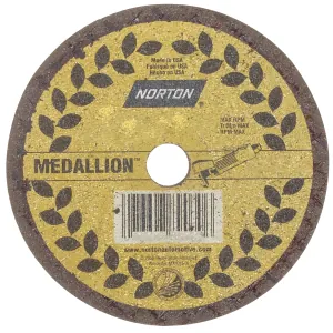 Norton Abrasives 5PK CUTOFF WHEELS MEDALLION 3 X 1/16 3/8 5PK