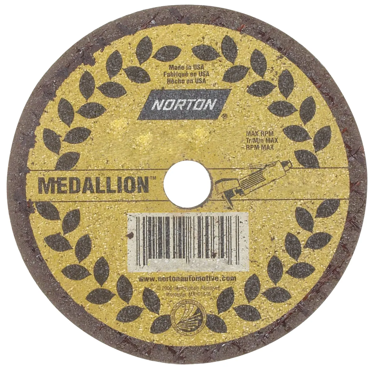 Norton Abrasives 5PK CUTOFF WHEELS MEDALLION 3 X 1/16 3/8 5PK