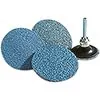 ABRASIVE DISC 3IN TYPE R ZIRCONIA 24G 25/BX