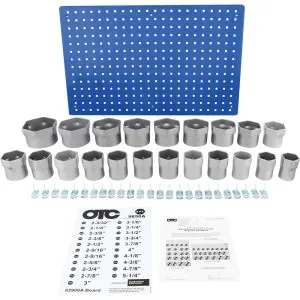 Truck Wheel Bearing Locknut Sockets and Display