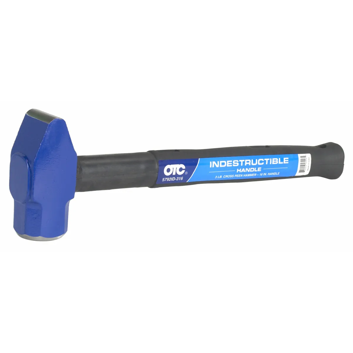 OTC 3 lb., 16 in. Long Cross Pein Hammer, Indestructib
