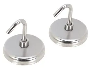 2 Piece 1-1/2" Magnetic Hook