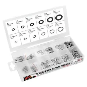 350 Piece Lock Flat Washer Set