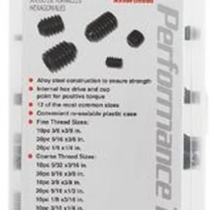 200 Pc SAE Hex Set Screws
