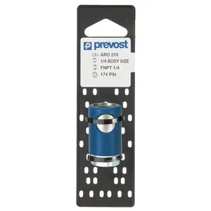 Prevost ARC 061201CP Aro 210 Interchange Silicone-Free Regular Quick Coupler on Plate, 1/4 in, FNPT, Stainless Steel