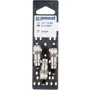 Prevost ERP 076251P3 High Flow Interchange Parallel Plug on Plate, 1/4 in, Tapered MNPT, Treated Steel