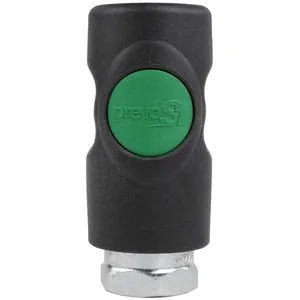Prevost 1/4 Inch Female NPT PrevoS1 ESI 07 High Flow 3/8 Inch Composite Body Coupler on Plate for Compressed Air