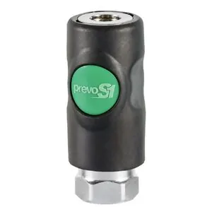 Prevost 3/8 Inch Female NPT PrevoS1 ESI 07 High Flow 3/8 Inch Composite Quick Safety Couplerfor Compressed Air