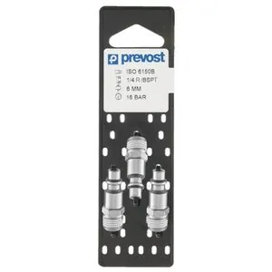 Prevost IRP 066251P3 Industrial Interchange Parallel Plug on Plate, 1/4 in, Tapered MNPT, Treated Steel