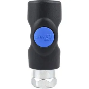 Prevost PrevoS1 Industrial 1/4 Inch Body Quick Safety Coupler: 1/2 Inch Female NPT Composite Body