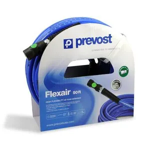 Prevost 3/8" ID x 50' Flexair Hose with Safety Coupling -High Flow