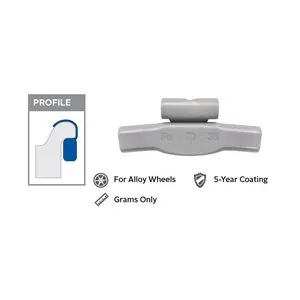 Wegmann Automotive 15 g Steel Coated Clip-on FNFE Orange Series Wheel Weight (Box of 25)