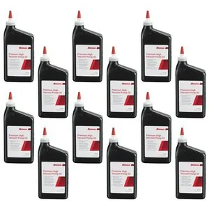 Robinair Premium High Vacuum Pump Oil, Quart Bottle (case of 12 bottles)