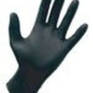 Professional Powder-Free Black Nitrile Disposable Gloves, Medium