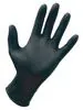 Professional Powder-Free Black Nitrile Disposable Gloves, XL