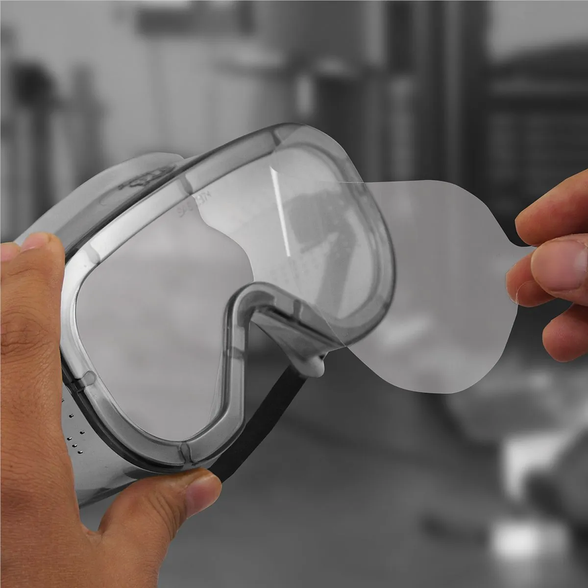 SAS Safety pk of 10 Peel-Off Lens Covers for Overspray Goggles 5110