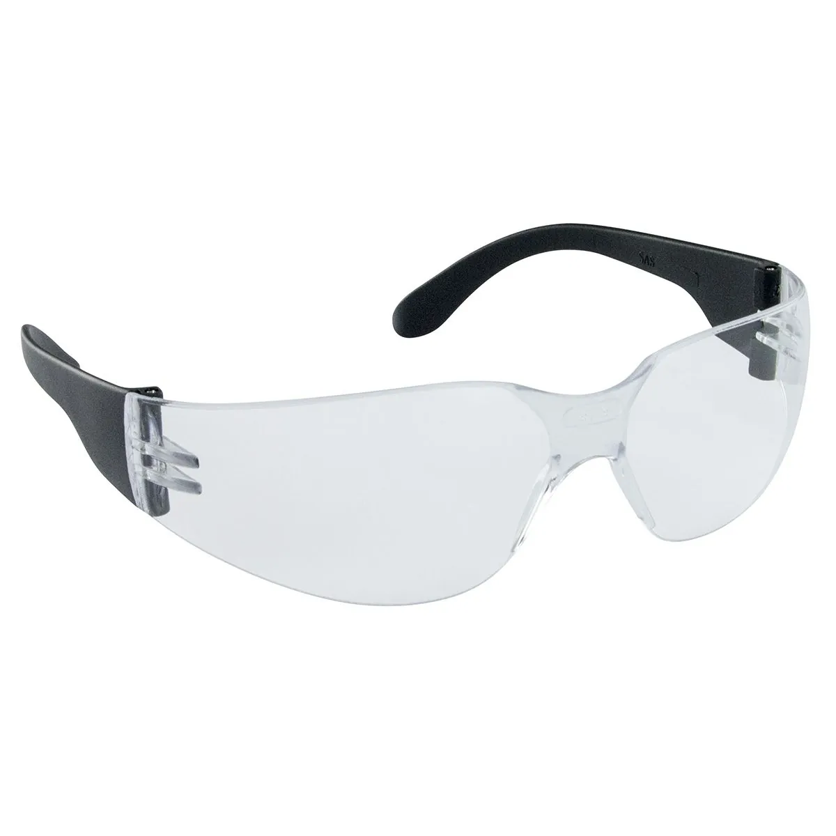 SAS Safety NSX Black Temple High-Impact Poly Clear Lens Safe Glasses