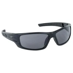 SAS Safety VX9 Safety Glasses w/ BLACK FRAME / GRAY LENS (POLYBAG)