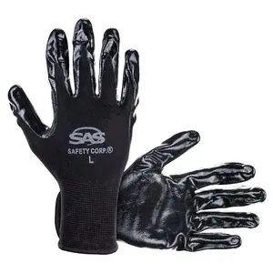 SAS Safety 1-pr of PawZ Nitrile Coated Palm Gloves, M