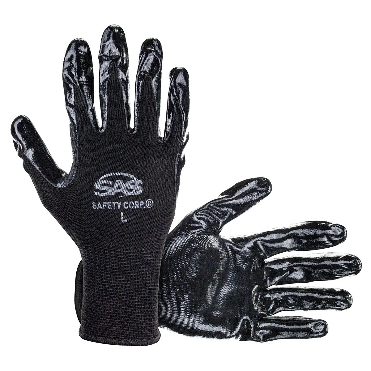SAS Safety 1-pr of PawZ Nitrile Coated Palm Gloves, XXL