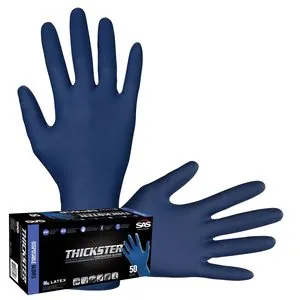 SAS Safety 50-pk of Thickster PF Latex Disp. Gloves, M