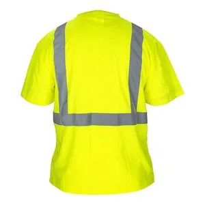 SAS Safety BLACK BOTTOM T-SHIRT, CLASS 2 YELLOW WITH 2" REFL