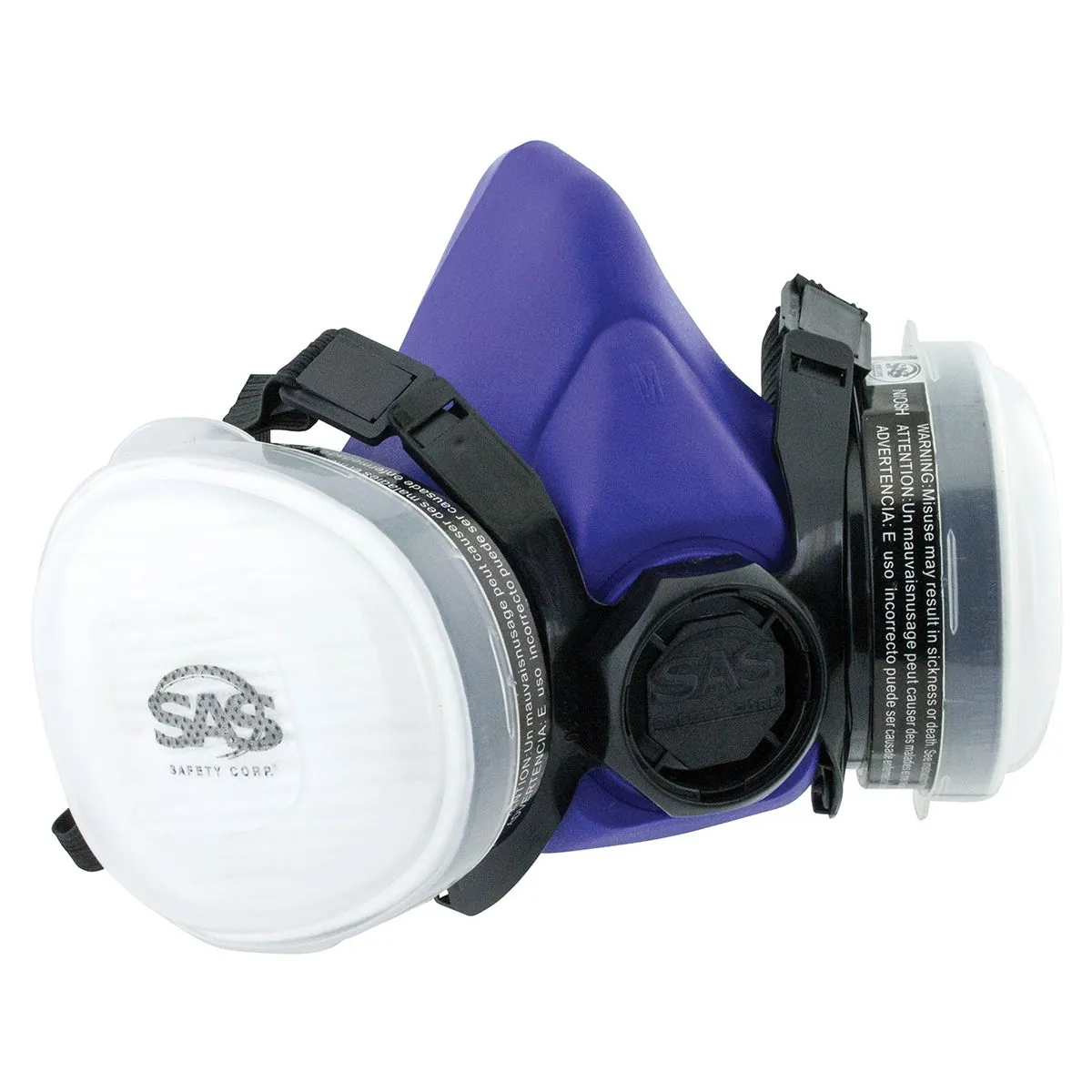 SAS Safety Bandit Maintenance Free Dual Cartridge Respirator, Medium
