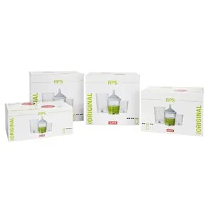 SATA Spray Equipment RPS Cup, 0.6L, Std Lid, 125m Flat Sieve, 50 Pk