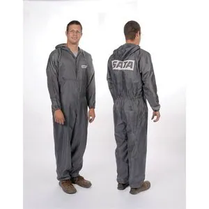 SATA Spray Equipment Dan-Am 520058G Paint Suit, X-Large, Gray, Elastic Waist