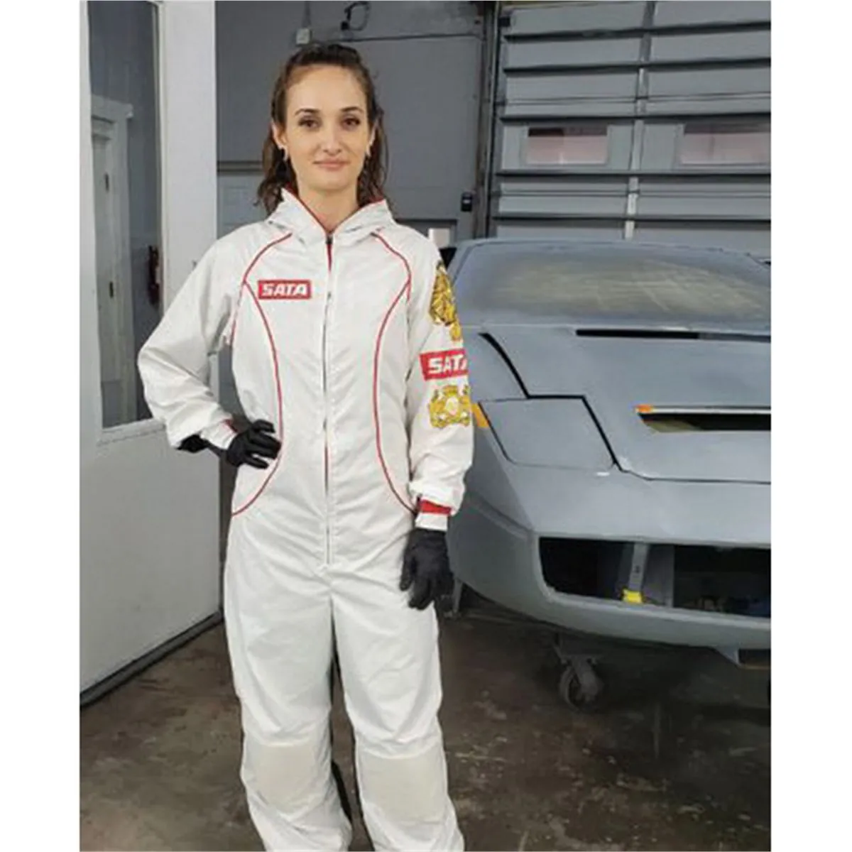 SATA Spray Equipment Dan-Am 540052GBG Pro Series Paint Suit, Small, Elastic Waist