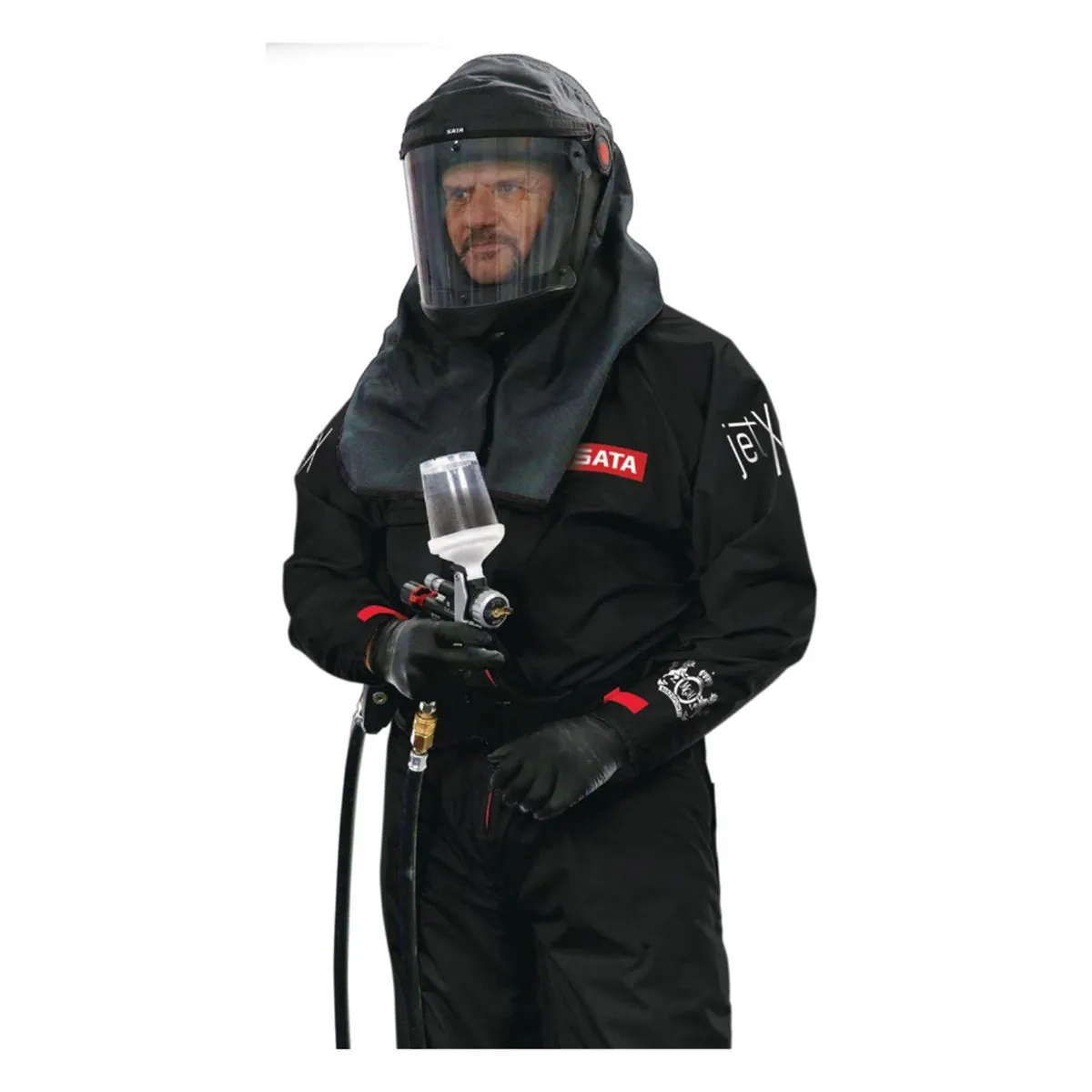 SATA Spray Equipment Pro Series Paint Suit, Black, Large